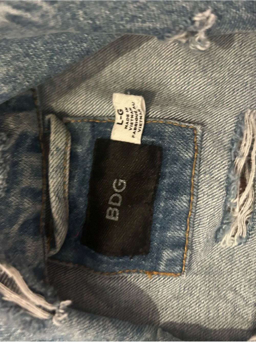 BDG Light Blue Distressed Denim Jacket